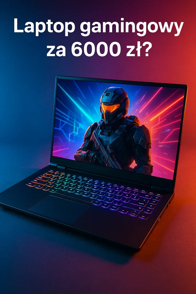 banner promocyjny - laptop gamingowy za 6000 zł.